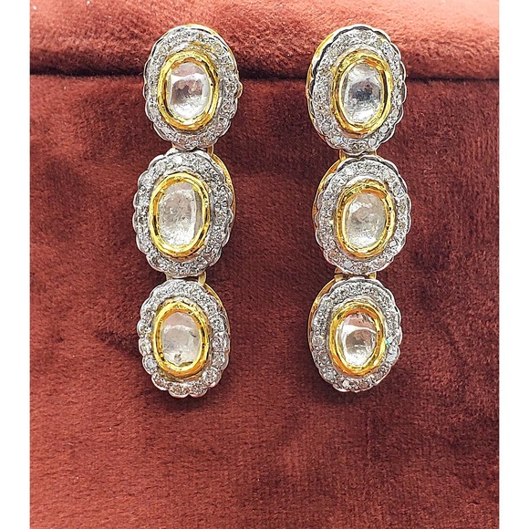 18kt Gold Fusion Diamond Earring - Picture 2 of 10